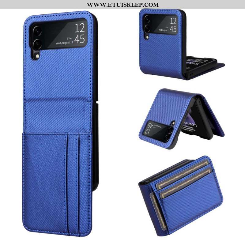 Case do Samsung Galaxy Z Flip 4 Etui Folio Etui Na Karty Retro Z Efektem Skóry